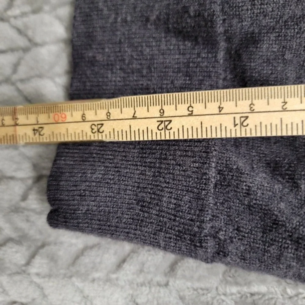 Banana Republic Sweater Mens Size Large Gray Baruffa Merino Wool Pullover Crew‎